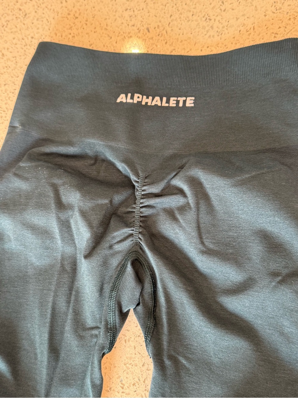 Alphalete dark teal Amplify Leggings - Picture 3 of 4